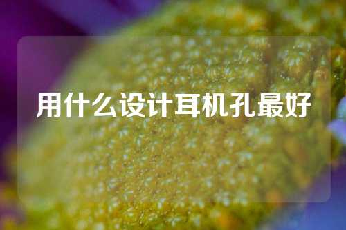 用什么设计耳机孔最好