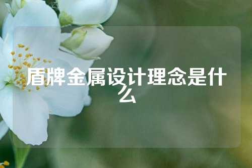 盾牌金属设计理念是什么