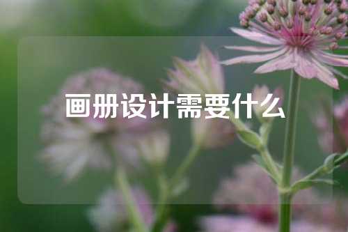 画册设计需要什么