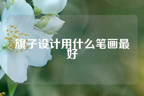 旗子设计用什么笔画最好