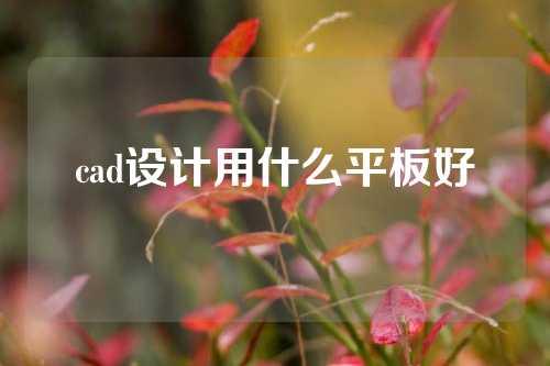 cad设计用什么平板好