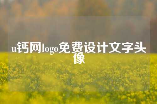 u钙网logo免费设计文字头像