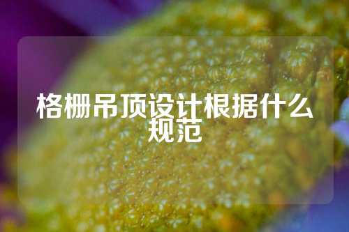 格栅吊顶设计根据什么规范