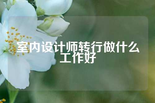 室内设计师转行做什么工作好