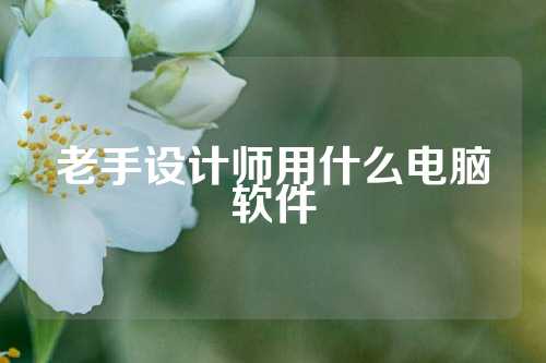 老手设计师用什么电脑软件