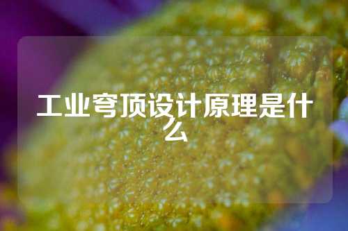工业穹顶设计原理是什么