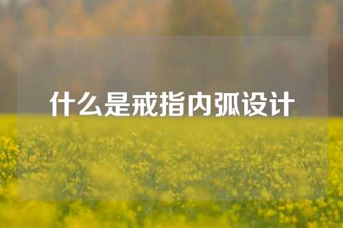 什么是戒指内弧设计