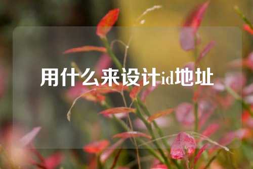 用什么来设计id地址