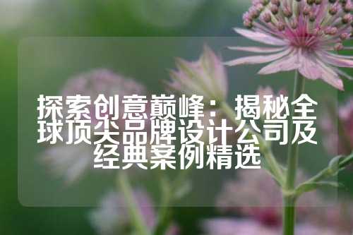 探索创意巅峰：揭秘全球顶尖品牌设计公司及经典案例精选