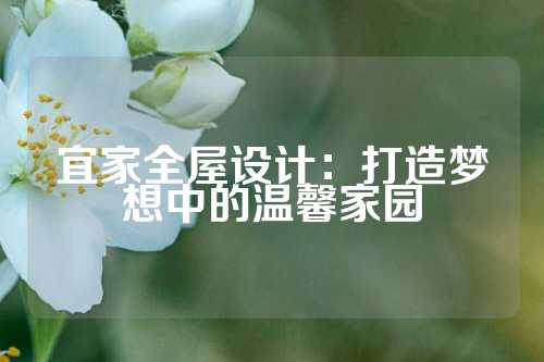 宜家全屋设计：打造梦想中的温馨家园
