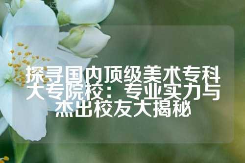 探寻国内顶级美术专科大专院校：专业实力与杰出校友大揭秘