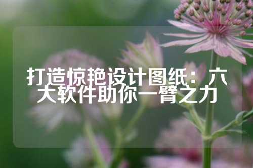 打造惊艳设计图纸：六大软件助你一臂之力