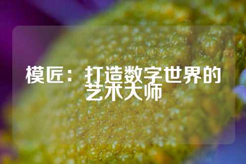 模匠：打造数字世界的艺术大师