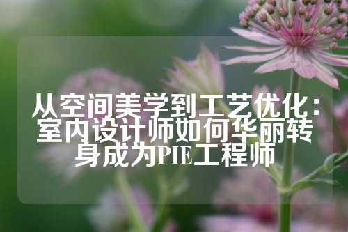 从空间美学到工艺优化：室内设计师如何华丽转身成为PIE工程师