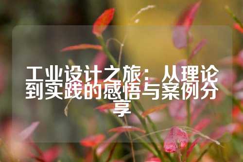工业设计之旅：从理论到实践的感悟与案例分享